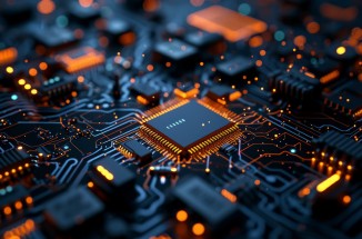 Semiconductor Chip Stock Photo