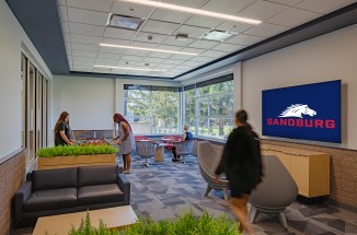 Interior Rec Room at CSC Student Commons
