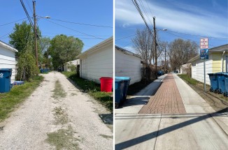 Calumet City Green Alley Program Before After