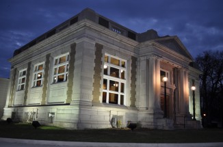 Lincoln Carnegie Branch Library Nighttime