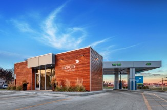 Exterior View of Bank and Drive Thru