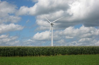 rail splitter wind farm site and O&M building