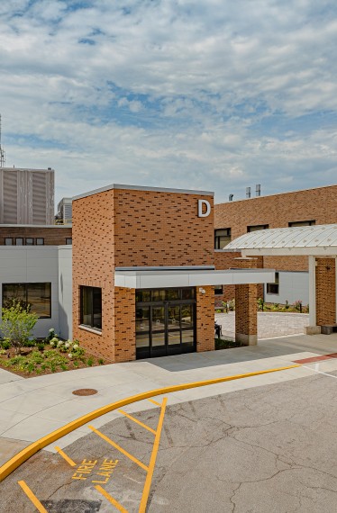 Exterior of OSF St. Joseph Intensive Care Unit