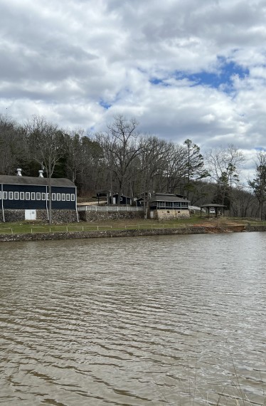 Exterior photograph of a Current River State Park building