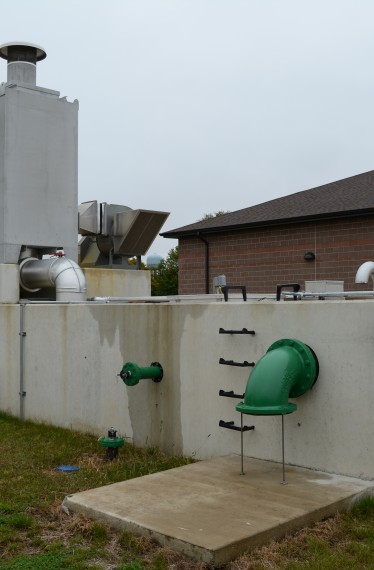 Exterior of Roanoke water treatment plant