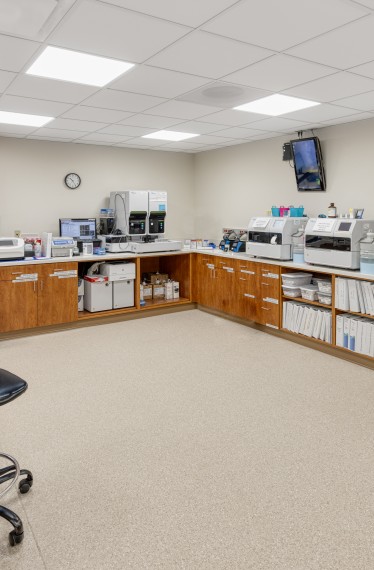Hammond-Henry Hospital laboratory area