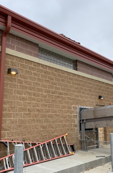Exterior of Fairbury wastewater treatment plant 