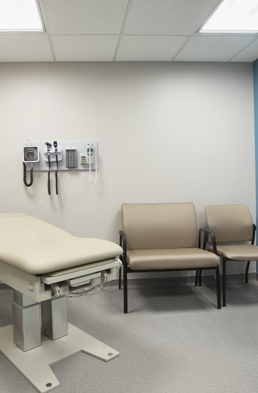 Chestnut Medical Blue Patient Room