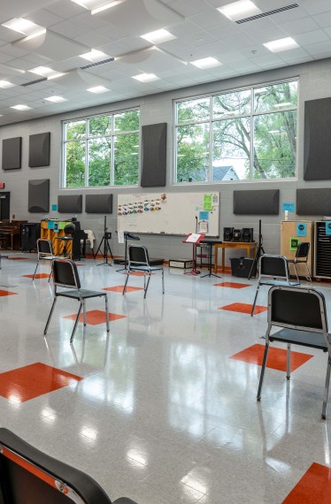 Washington Community High School Band Room