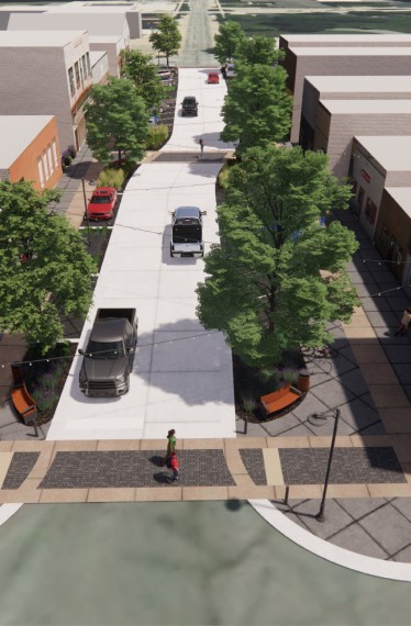 Mahomet Downtown Streetscape 3