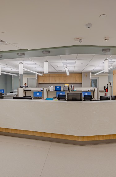 Interior of OSF St. Joseph Intensive Care Unit