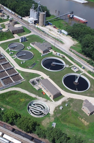 Pekin Wastewater Treatment Plant, CSO, civil engineering