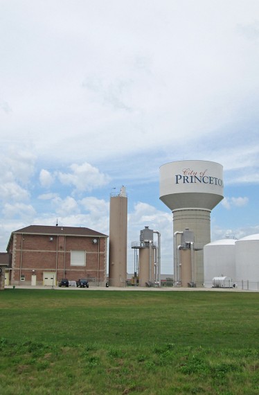 Exterior of the Princeton water treatment plant 