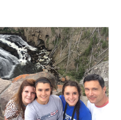 Ted Barela and his family
