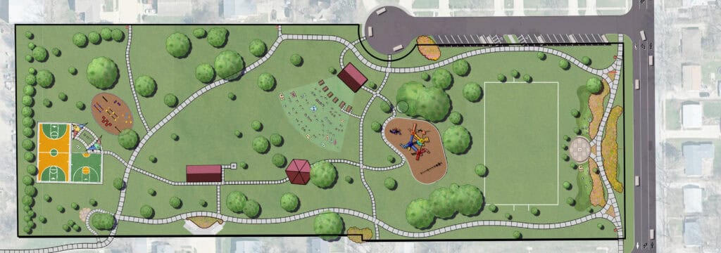 Urbana - King Park Master Plan Rendering 1