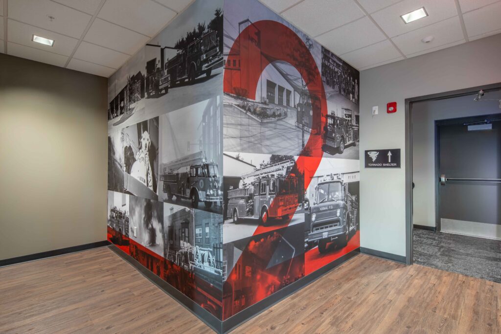 Town of Normal Fire Station No.2 - Dayroom Graphic-1