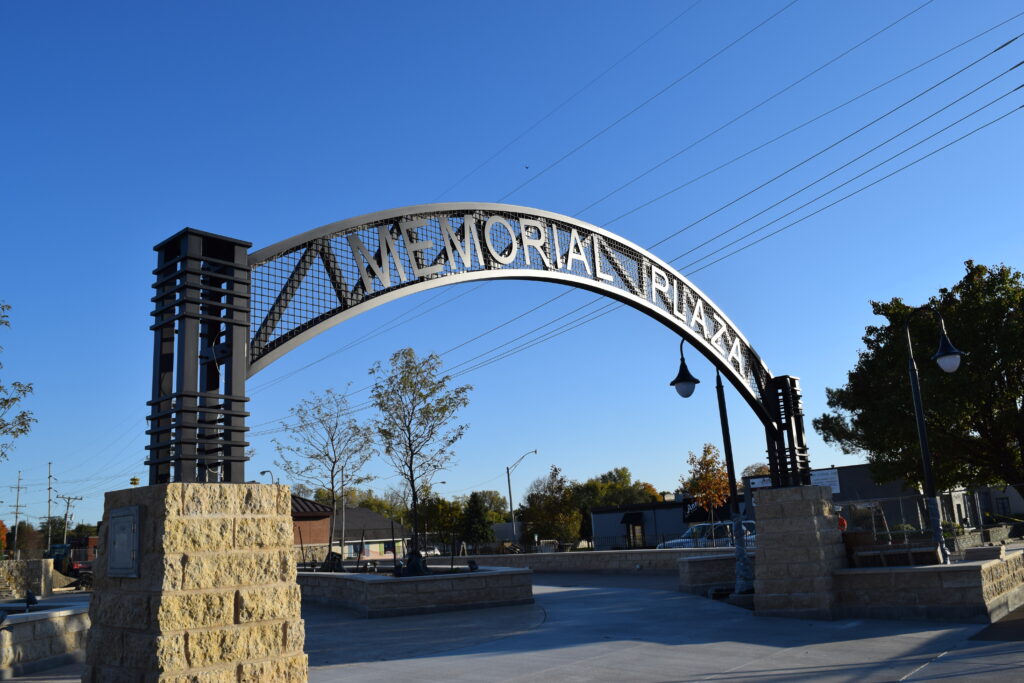 Redevelopment Sparked by Memorial Plaza slide