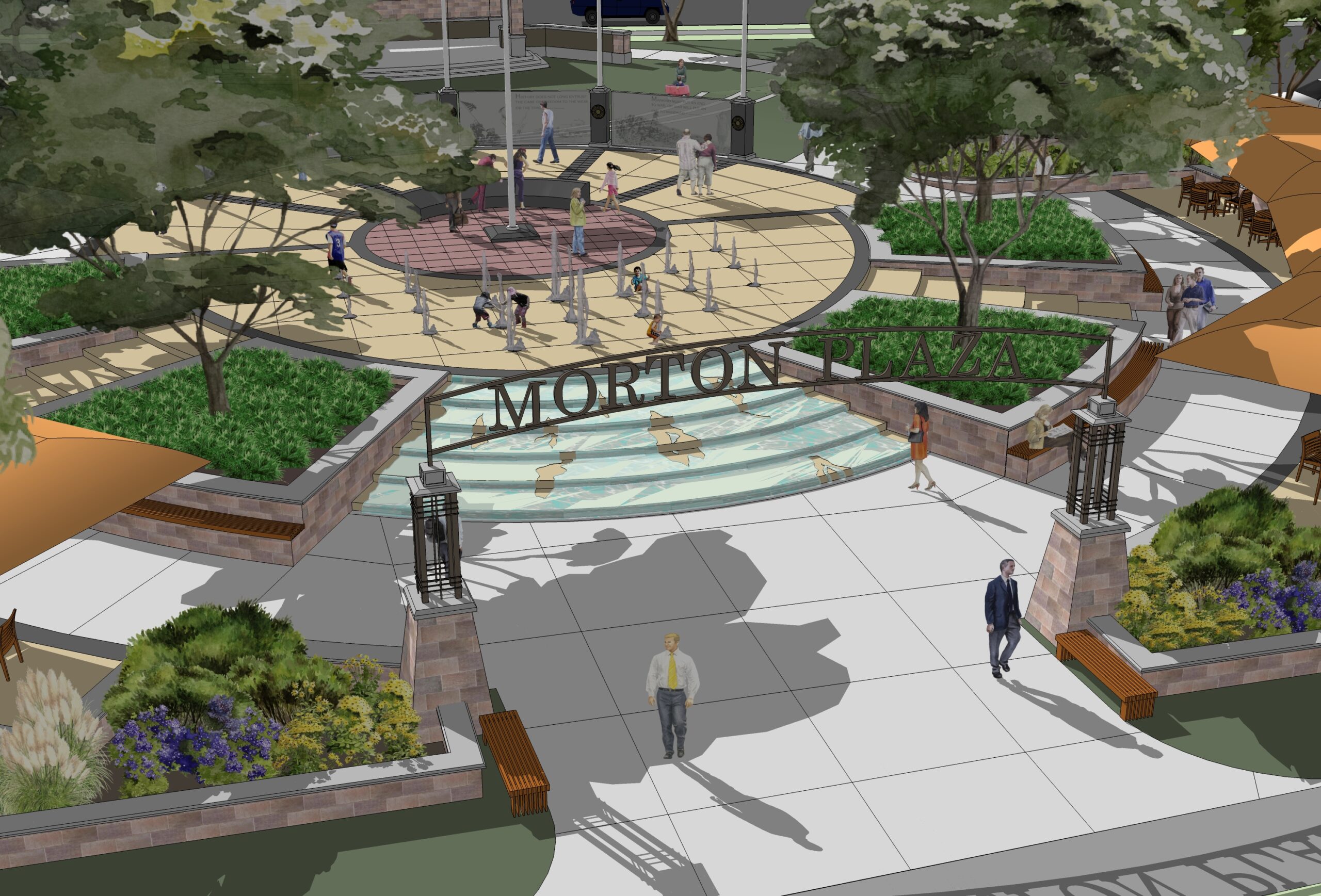 Village of Morton Downtown Morton Plaza