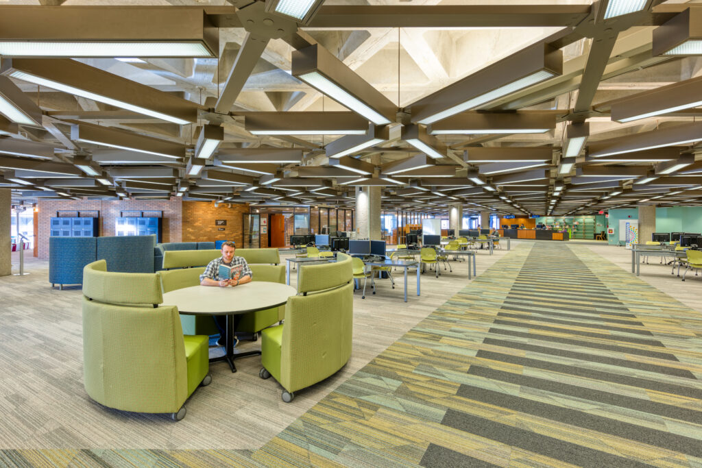 Outdated Library Becomes a Campus Destination slide