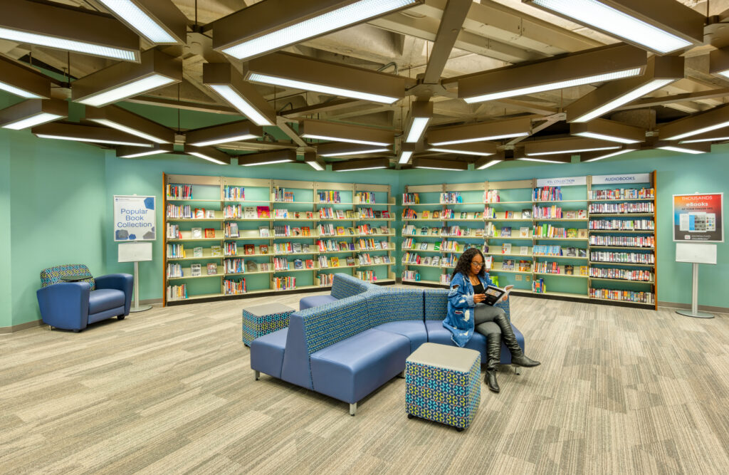 Outdated Library Becomes a Campus Destination slide