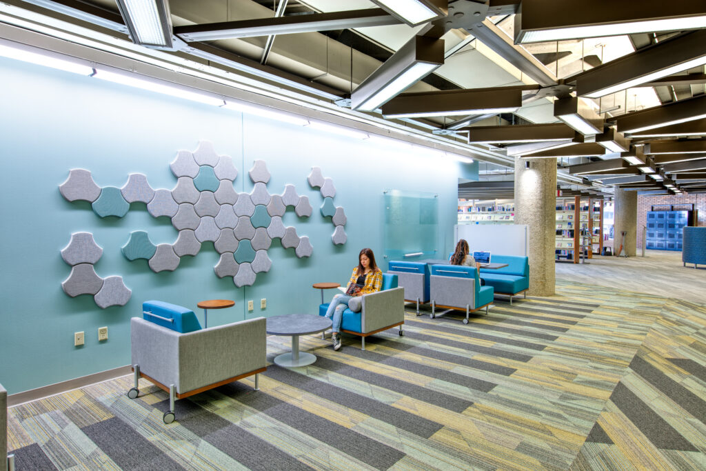 Outdated Library Becomes a Campus Destination slide