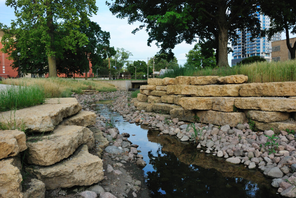Stormwater Project Revitalizes Campustown Park slide
