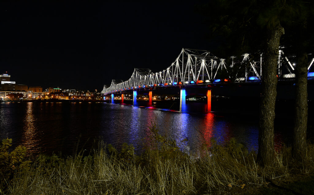 New Lights Highlight Iconic Bridge Superstructure slide