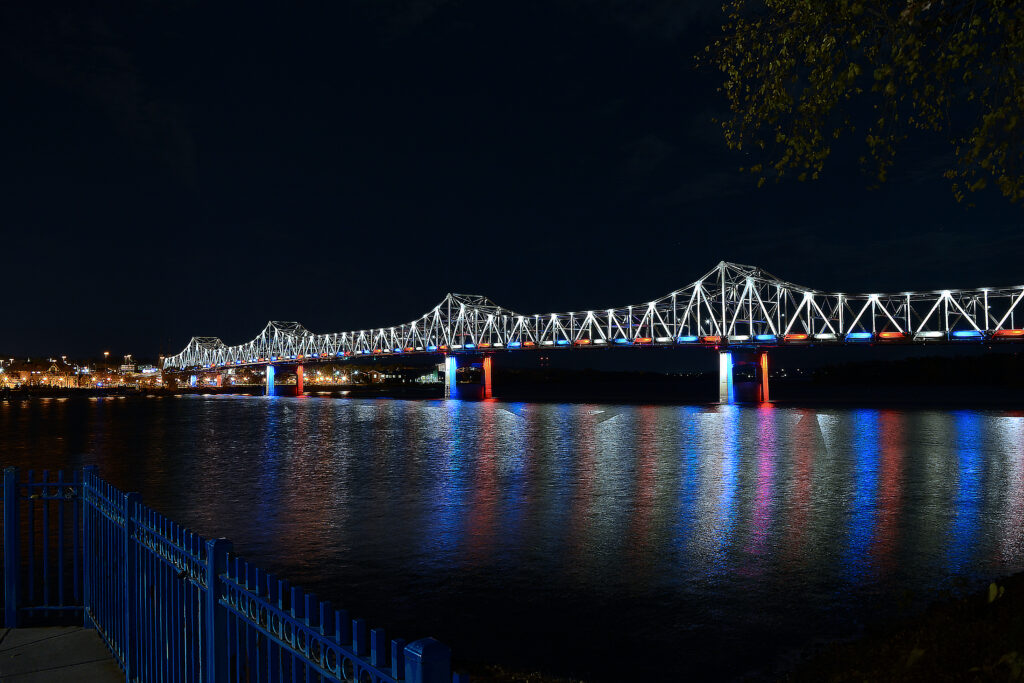 New Lights Highlight Iconic Bridge Superstructure slide