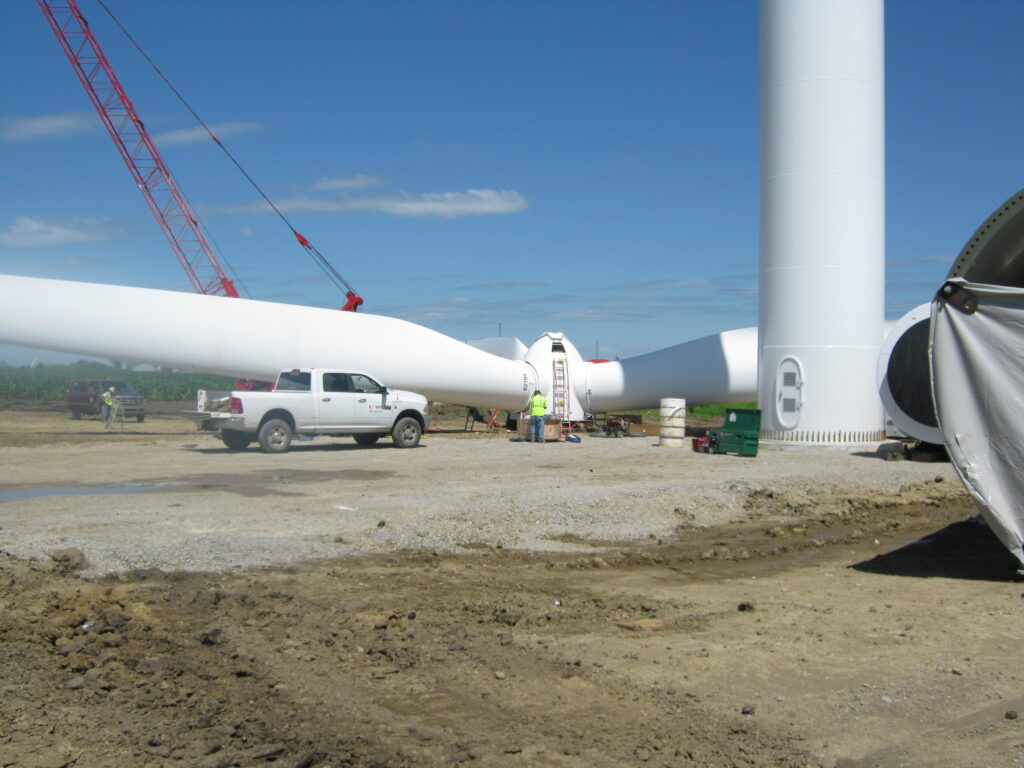 Meadow Lake Wind Farm in White County, Indiana slide