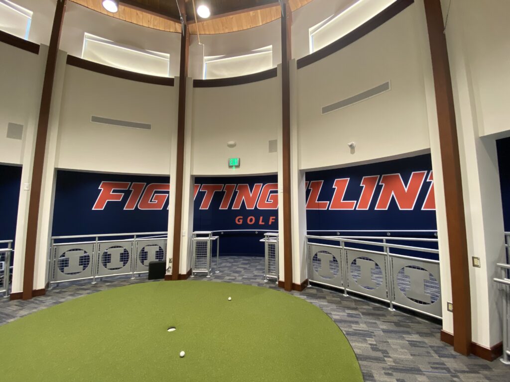 Indoor Golf Practice Facility Allows Players to Practice Year Round slide
