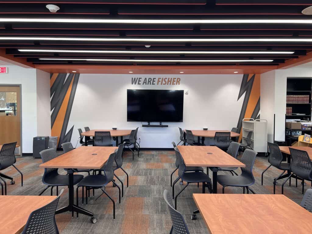 Fisher High School Library Renovation & Expansion slide