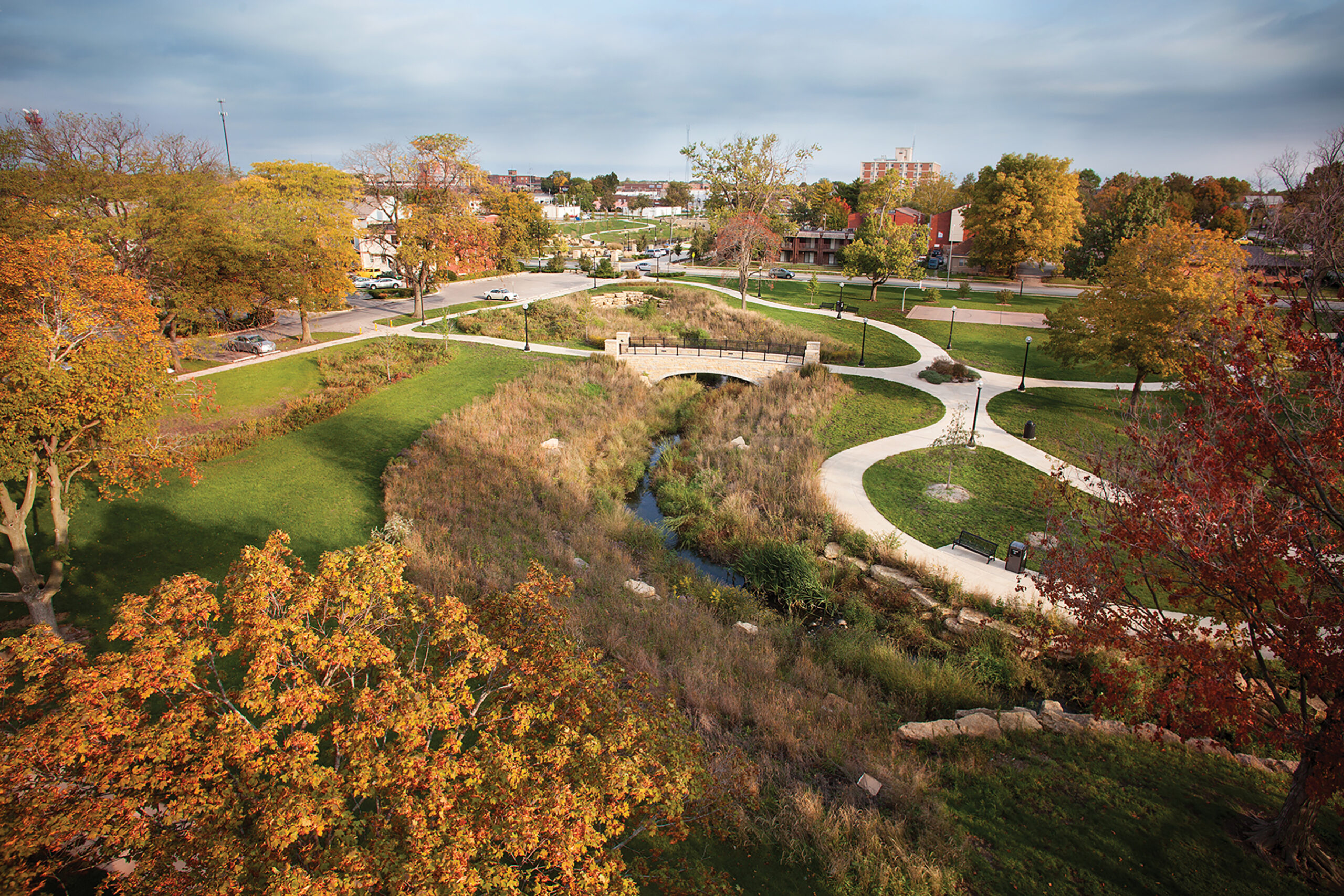 City of Champaign Boneyard Creek Improvements Scott Park