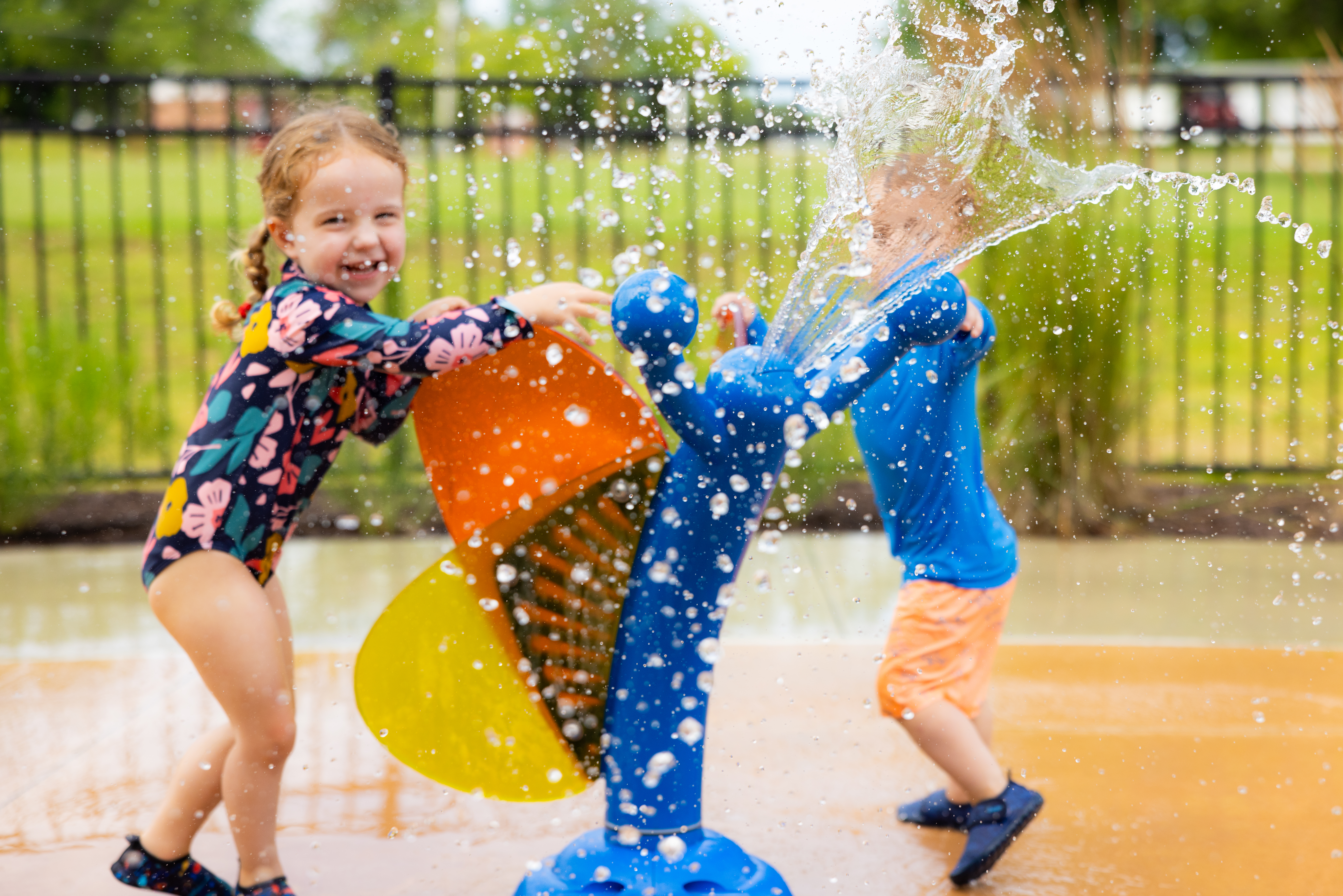 The City of Red Bud Unveils New Splash Pad at Ratz Memorial Park, powered by Farnsworth Group and State Grant