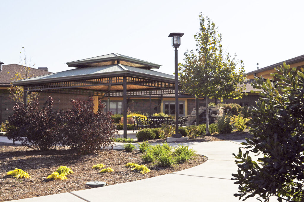 Healing Garden Comforts Patients slide