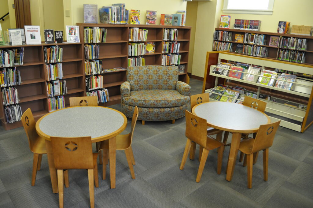 Library Renovation Incorporates Natural Light slide