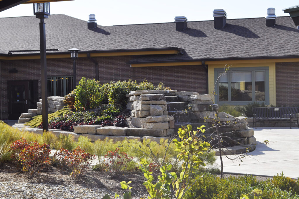 Healing Garden Comforts Patients slide