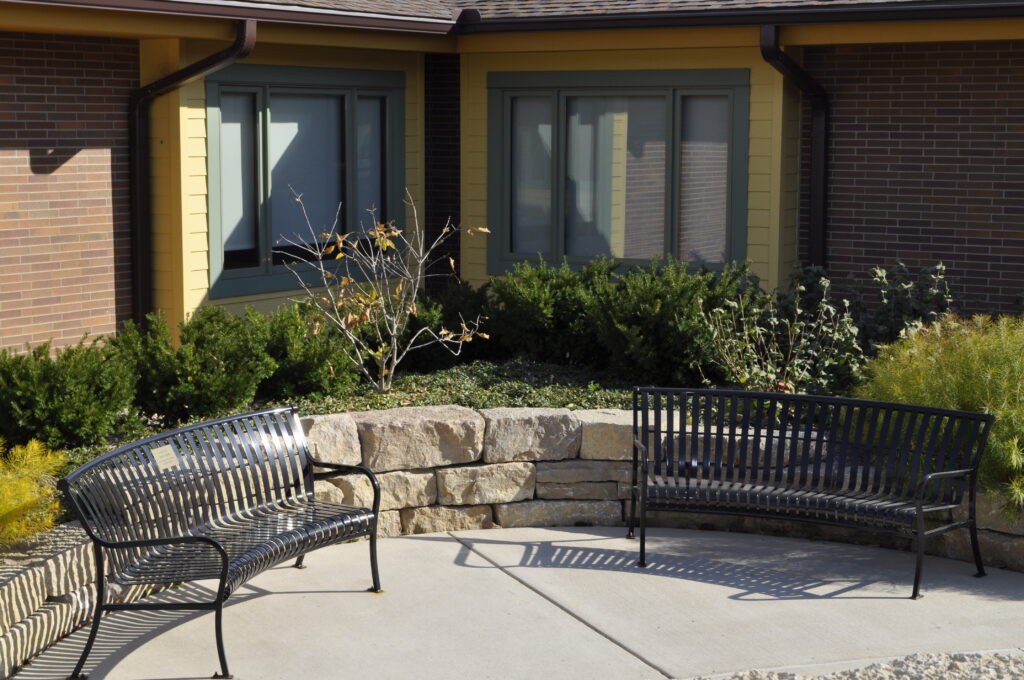 Healing Garden Comforts Patients slide
